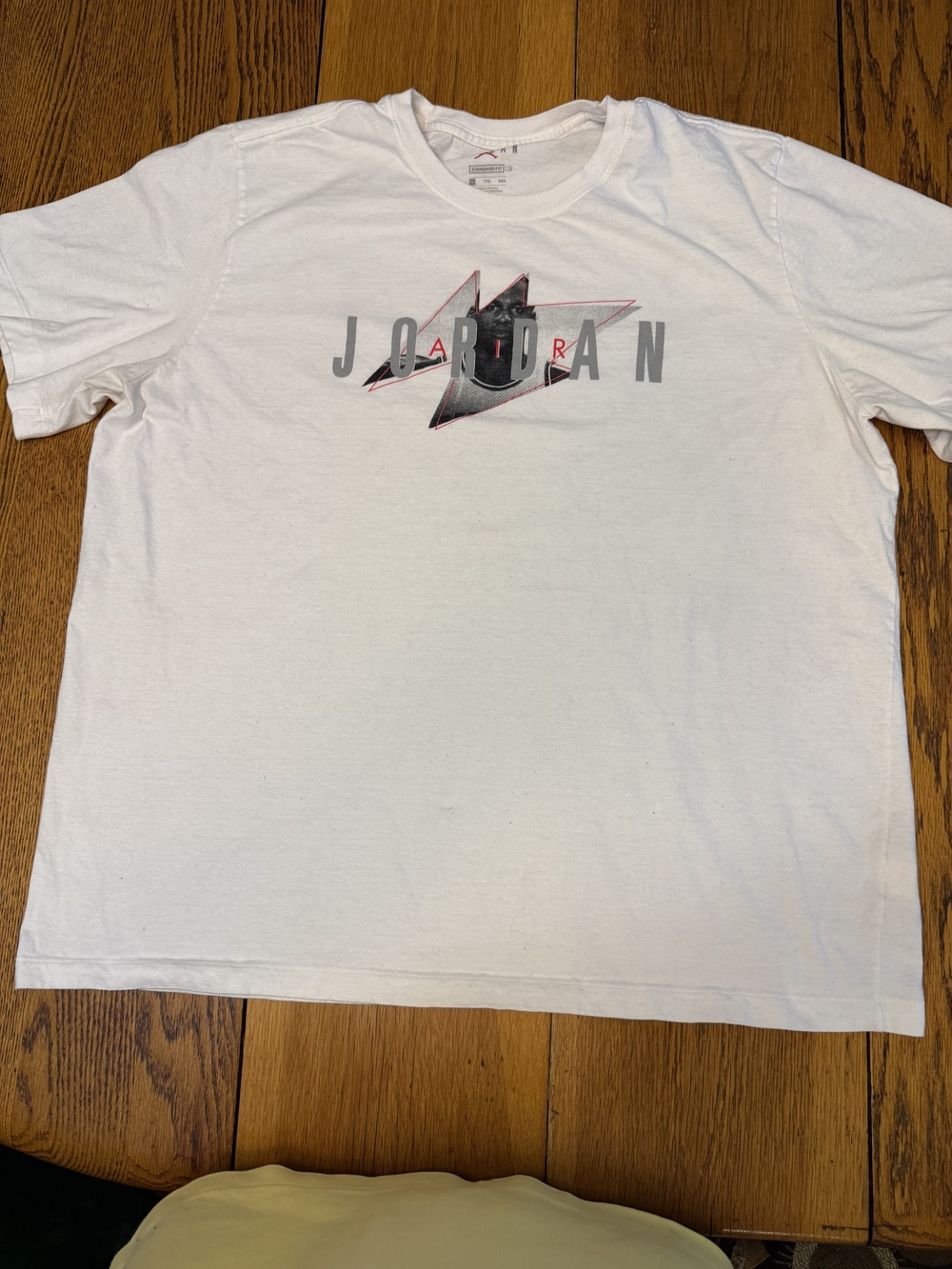 Jordan Shirt Mens XL White Black Red Graphic Tee Basketball Michael Nike